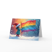 Bandera del Orgullo Arcoíris del Espíritu Navideño
