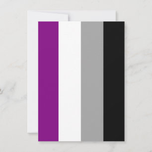 Tarjeta Festiva Bandera del Orgullo Asexual