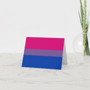 Tarjeta Festiva Bandera del Orgullo Bisexual