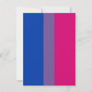Tarjeta Festiva Bandera del Orgullo Bisexual