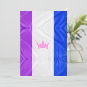 Tarjeta Festiva bandera del orgullo de la cultura drag de Slippery