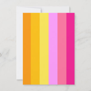 Tarjeta Festiva Bandera del Orgullo Lésbico (Alba)