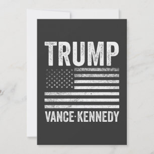 Tarjeta Festiva Bandera estadounidense de las elecciones de Trump 