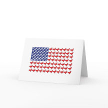 Bandera Estadounidense Hecha De Patos