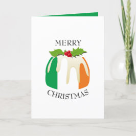 Tarjeta Festiva BANDERA IRLANDESA | Puro de ciruela festivo | NAVI