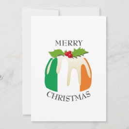 Tarjeta Festiva BANDERA IRLANDESA | Puro de ciruela festivo | NAVI