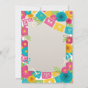 Tarjeta Festiva Banderas de Papel Picado Colgadas Banners Foto Cin