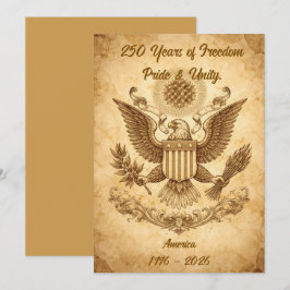 Tarjeta Festiva Banderas estadounidenses del 250 aniversario de EE