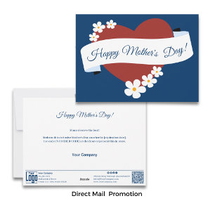 Tarjeta Festiva Banderín de Feliz Día de la Madre Red Heart Vouche