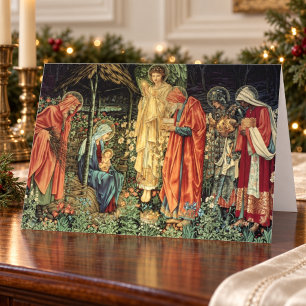 Tarjeta Festiva Banquete de la epifanía de tres reyes Nativity