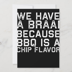 Tarjeta Festiva Barbacoa   El regalo de barbacoa de la familia Bra