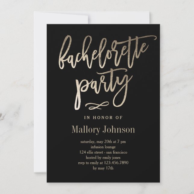 TARJETA FESTIVA BARBACOTA DE COLOR EDITABLE BRUSHED GLIMMER (Anverso)