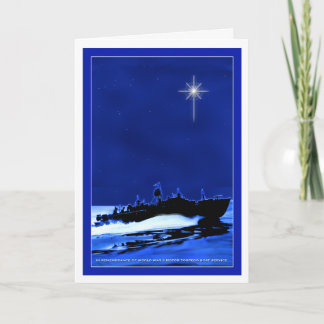 Tarjeta Festiva Barco de pinta ChristmasCard 1