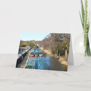 Tarjeta Festiva Barcos Canal