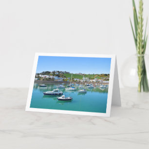 Tarjeta Festiva Barcos en el puerto de Gorey