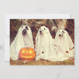 Tarjeta Festiva Bark En La Oscura Fiesta De Halloween Para Los Per