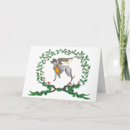 Tarjeta Festiva Barking de sabuesos escoceses con JOY1