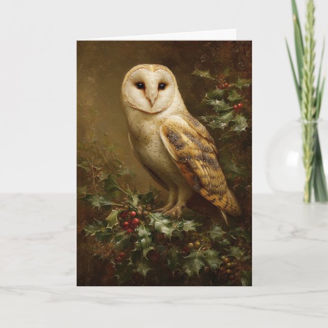 Tarjeta Festiva Barn Own Christmas (Anverso)
