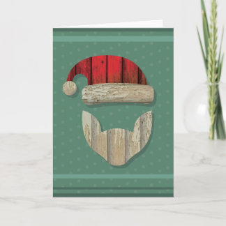 Tarjeta Festiva Barnwood Santa