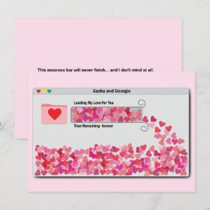 Tarjeta Festiva Barra de progreso divertida de la ventana de la co