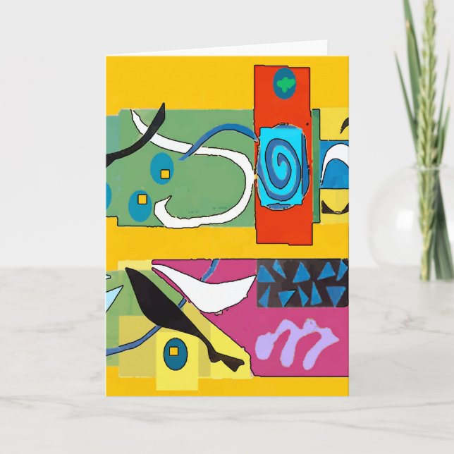 Tarjeta Festiva Barrio francés en el estudio de Fig Street para Na (Anverso)