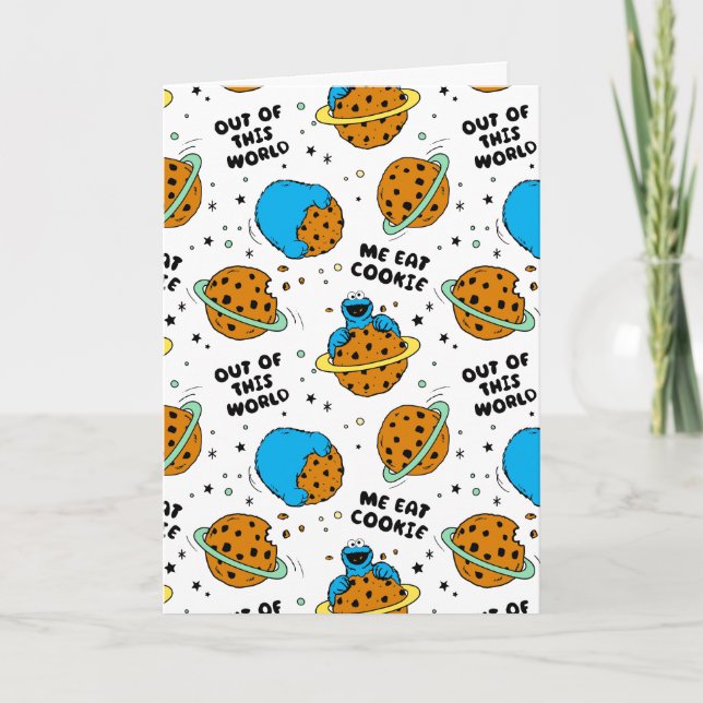 Tarjeta Festiva Barrio Sésamo | Cumpleaños feliz (Anverso)