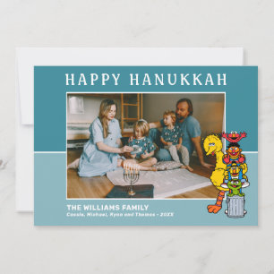 Tarjeta Festiva Barrio Sésamo   Feliz Hanukkah