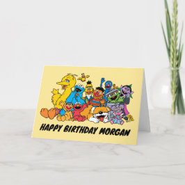 Tarjeta Festiva Barrio Sésamo | Pilas de Sésamo | Cumpleaños feliz