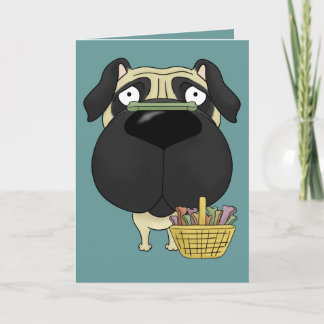 Tarjeta Festiva ¿Barro amasado - caza del hueso de Pascua,