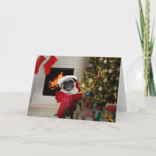 Tarjeta Festiva Barro amasado Misha que lleva solamente un arco