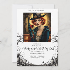 Tarjeta Festiva Bash de cumpleaños de Halloween