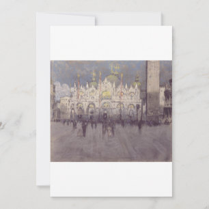 Tarjeta Festiva Basílica de San Marcos Arquitectura Bizantina Arte