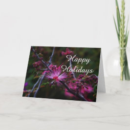 Tarjeta Festiva Bastante de hadas rosas Felices vacaciones