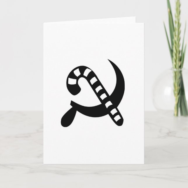 Tarjeta Festiva Bastón comunista (Anverso)