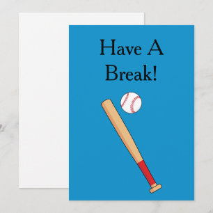 Tarjeta Festiva Batalla de béisbol con Ball personalizado