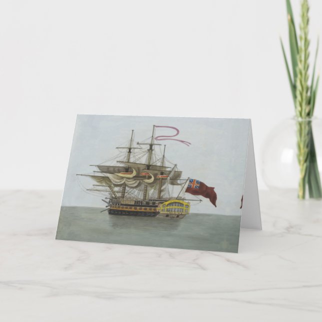 Tarjeta Festiva Batalla naval (Anverso)
