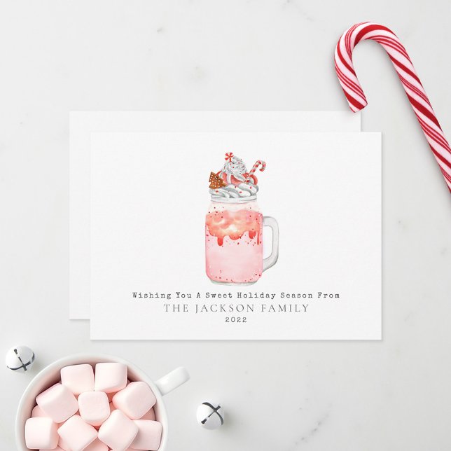 Tarjeta Festiva Batido Dulce de Caramelo de Menta (Subido por el creador)