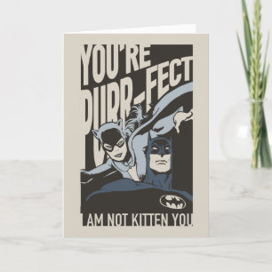 Tarjeta Festiva Batman San Valentín   Catwoman - Eres Perfectament