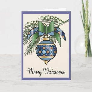 Tarjeta Festiva Baubles navidades - 12