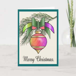 Tarjeta Festiva Baubles navidades - 16