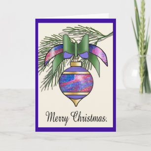 Tarjeta Festiva Baubles navidades - 20