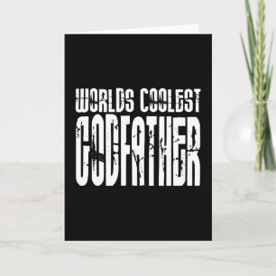 Tarjeta Festiva Bautismo Christening Gifts Worlest Coolest Godfath