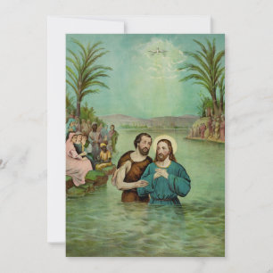 Tarjeta Festiva Bautismo de Jesucristo