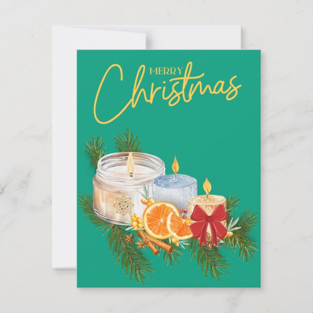 Tarjeta Festiva bautizo de vacaciones (Anverso)