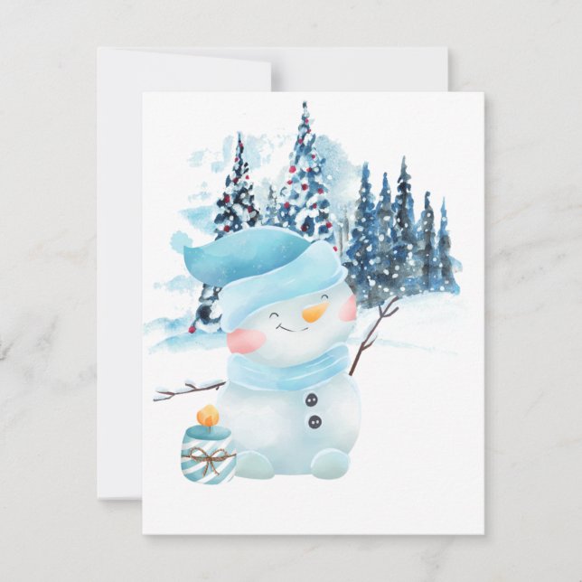 Tarjeta Festiva bautizo de vacaciones (Anverso)