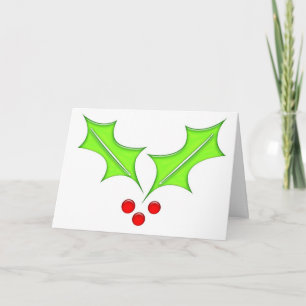 Tarjeta Festiva bayas huecas