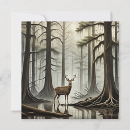 Tarjeta Festiva Bayou Deer