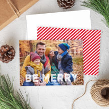 Be Merry Modern Translucent Overlay Photo