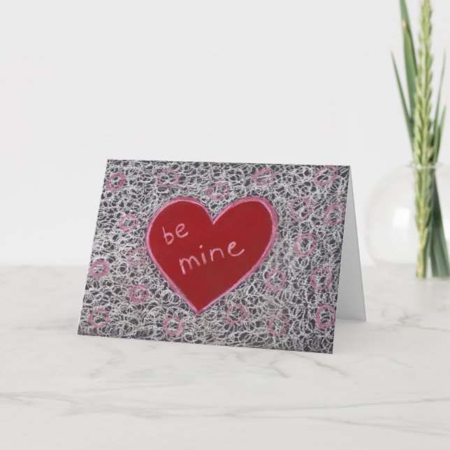 Tarjeta Festiva Be Mine El día de San Valentín (Anverso)