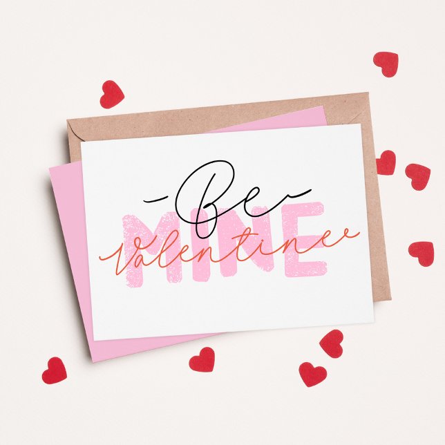 Tarjeta Festiva Be Mine Valentine Feliz Día de San Valentín (Subido por el creador)